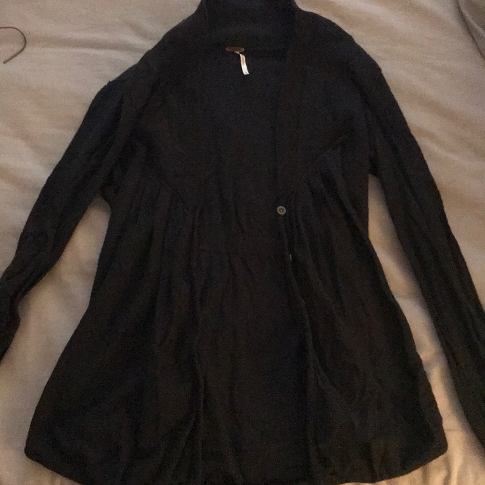Free People three button cardigan